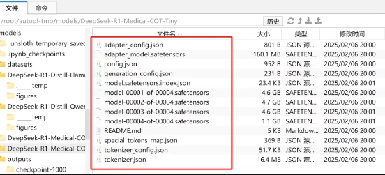 训练后的模型文件